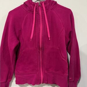 Champion Full-Zip Athletic Hoodie - Magenta Pink Size Medium